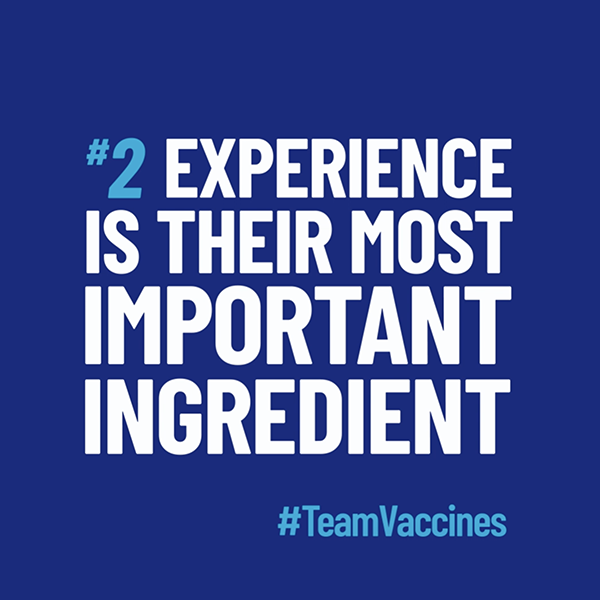 Experience is their most important ingredient